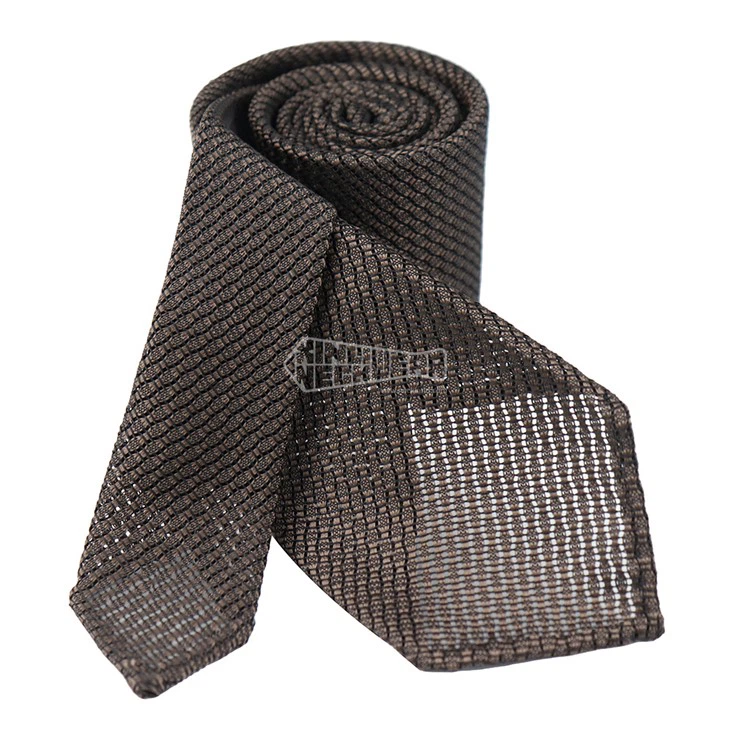 Brown Grenadine Tie